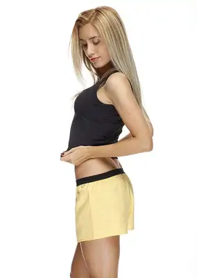 Dámské trenky - Boxershorts für Frauen REPRE4SC SOLID YELLOW - R8W-BOX-0114S - S