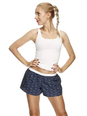 Dámské trenky - Boxershorts für Frauen REPRE4SC DOTTED FLOWERS - R8W-BOX-0116M - M