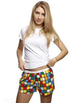 Dámské trenky - Boxershorts für Frauen REPRE4SC RUBIK - R8W-BOX-0702M - M