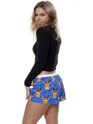 Ladies boxershorts - Women's boxer shorts REPRE4SC FALLOW DEER - R9W-BOX-0709S - S