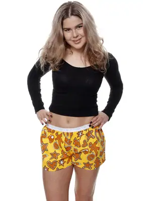 Ladies boxershorts - Women's boxer shorts REPRE4SC GINGERBREADS - R9W-BOX-0712S - S