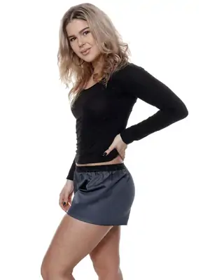 Dámské trenky - Boxershorts für Frauen REPRE4SC SOLID GREY - R9W-BOX-0716S - S
