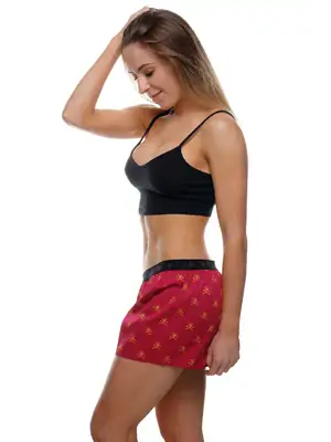 Dámské trenky - Dámské trenky s vytkávanou gumou REPRE4SC SMALL BONES - R0W-BOX-0704S - S