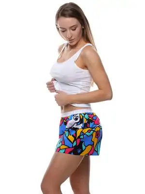Dámské trenky - Dámské trenky s vytkávanou gumou REPRE4SC HIPPIE - R0W-BOX-0706M - M