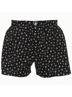 men's boxershorts with woven label EXCLUSIVE ALI - Men's boxer shorts REPRE4SC EXCLUSIVE ALI SKULL&BONES - R6M-BOX-0605S - S