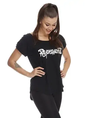 T-SHIRTS FÜR DAMEN - Kurzarm T-shirt für Frauen REPRESENT HANDWRITE - R8W-TSS-2201S - S