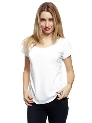 dámske tričká - Dámske tričko s krátkym rukávom REPRE4SC SOLID WHITE - R8W-TSS-2702S - S