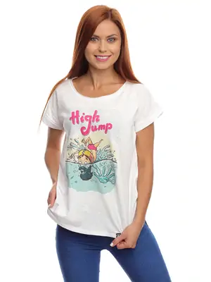 Oficiální kolekce HIGH JUMP trika - Kurzarm T-shirt für Frauen REPRE4SC High Jump CLIFF DIVER - R9W-TSS-1002S - S