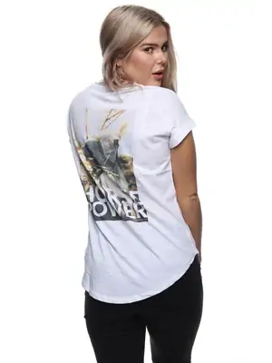 Dámská trička - Dámské tričko s krátkým rukávem REPRE4SC HORSE POWER - R0W-TSS-1102S - S