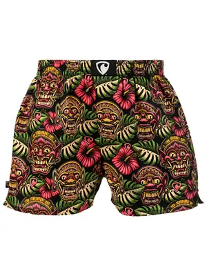 Pánské trenky všitá guma EXCLUSIVE ALI - Pánské trenky s všitou gumou REPRE4SC EXCLUSIVE ALI JUNGLE DEMONS - R2M-BOX-0605S - S