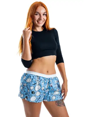 Ladies boxershorts - Women's boxer shorts REPRE4SC SNOWMAN KIT - R2W-BOX-0717S - S