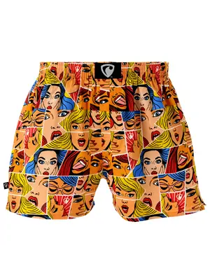 men's boxershorts with woven label EXCLUSIVE ALI - Men's boxer shorts REPRE4SC EXCLUSIVE ALI POP ART BABES - R2M-BOX-0643M - M