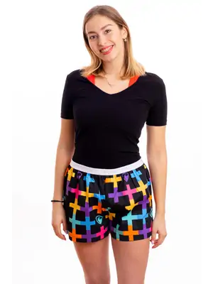 Dámské trenky - Dámské trenky s vytkávanou gumou REPRE4SC GIGI RAINBOW CRUSADE - R3W-BOX-0709L - L