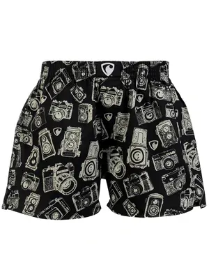 men's boxershorts with woven label EXCLUSIVE ALI - Men's boxer shorts REPRE4SC EXCLUSIVE ALI VINTAGE PAPARAZZI - R3M-BOX-0621S - S