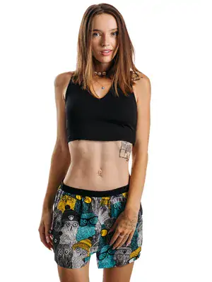 Dámské trenky vytkávaná guma GIGI - Dámské trenky s vytkávanou gumou REPRE4SC LADIES GIGI OWLS COOL - R3W-BOX-0717S - S