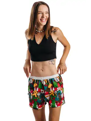 Dámské trenky vytkávaná guma GIGI - Dámské trenky s vytkávanou gumou REPRE4SC LADIES GIGI CHRISTMAS TIME - R3W-BOX-0721S - S