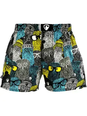 Pánské trenky všitá guma EXCLUSIVE ALI - Pánské trenky s všitou gumou REPRE4SC EXCLUSIVE ALI OWLS COOL - R3M-BOX-0642S - S