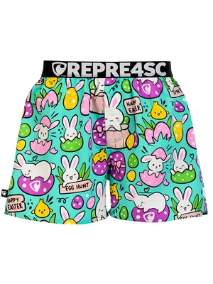HERREN boxershorts mit elastischem Bund EXCLUSIVE MIKE - Boxershorts für Männer REPRE4SC EXCLUSIVE MIKE EASTER SURPRISE - R4M-BOX-0712S - S