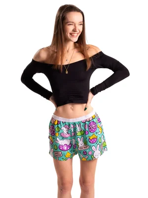 Ladies boxershorts with elastic waistband GIGI - Women's boxer shorts REPRE4SC GIGI EASTER SURPRISE - R4W-BOX-0712S - S