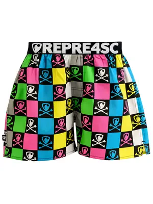 men's boxershorts with Elastic waistband EXCLUSIVE MIKE - Men's boxer shorts REPRE4SC EXCLUSIVE MIKE BONES MONOSCOPE - R4M-BOX-0718XL - XL