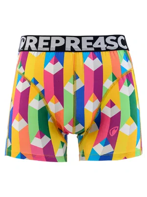 Pánské boxerky SPORT - Pánské boxerky s vytkávanou gumou REPRE4SC SPORT PASTEL UP! - R4M-BOX-0426S - S