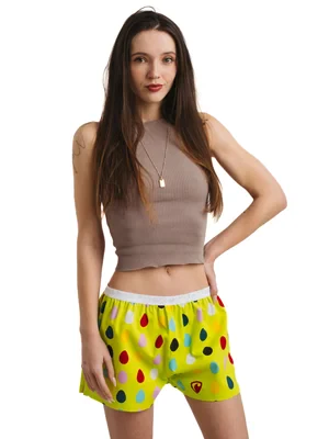 Damen boxershorts mit elastischem Bund GIGI - Boxershorts für Frauen Repre GIGI PERFECT EGGS - R5W-BOX-0703S - S