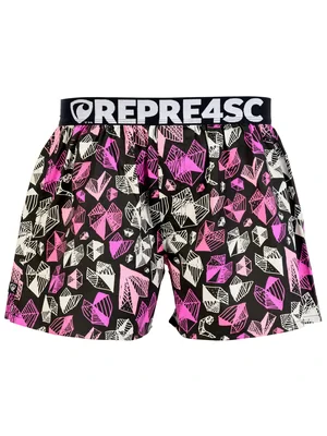 HERREN boxershorts mit elastischem Bund EXCLUSIVE MIKE - Boxershorts für Männer REPRE4SC EXCLUSIVE MIKE DIAMOND HEARTS - R5M-BOX-0701S - S