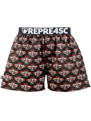 men's boxershorts with Elastic waistband EXCLUSIVE MIKE - Men's boxer shorts REPRE4SC EXCLUSIVE MIKE DEVIL'S HELL TRAIN - R5M-BOX-0712S - S