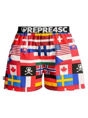 Pánské trenky s vytkávanou gumou EXCLUSIVE MIKE - Pánske trenky REPRE4SC EXCLUSIVE MIKE HOCKEY WORLDS - R5M-BOX-0702S - S