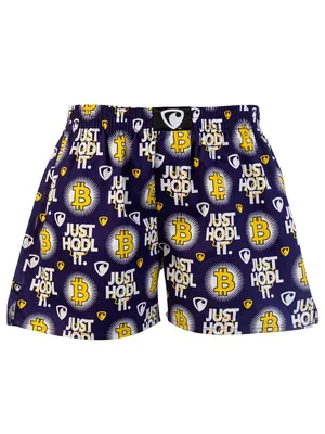 men's boxershorts with woven label EXCLUSIVE ALI - Men's boxer shorts REPRE4SC EXCLUSIVE ALI JUST HODL IT - R5M-BOX-0611S - S