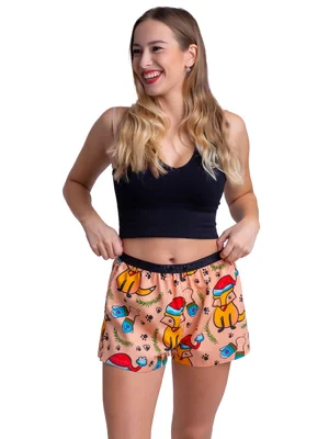 Ladies boxershorts with elastic waistband GIGI - Women's boxer shorts REPRE4SC GIGI FLUFFY FELLOW - R4W-BOX-0723S - S