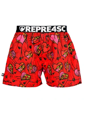Pánské trenky s vytkávanou gumou EXCLUSIVE MIKE - Pánské trenky s vytkávanou gumou REPRE4SC EXCLUSIVE MIKE HEARTLAND - R6M-BOX-0716S - S