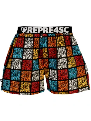 HERREN boxershorts mit elastischem Bund EXCLUSIVE MIKE - Pánské trenky s vytkávanou gumou REPRE4SC EXCLUSIVE MIKE QR CUBES - R6M-BOX-0719S - S