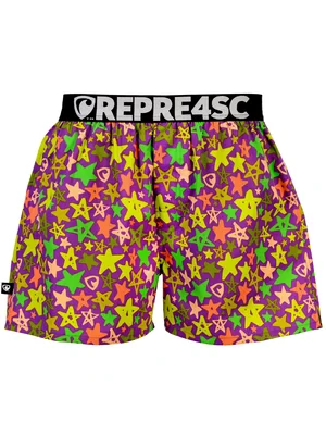 Pánské trenky s vytkávanou gumou EXCLUSIVE MIKE - Pánske trenky REPRE4SC EXCLUSIVE MIKE SUPERSTARS - R6M-BOX-0720S - S