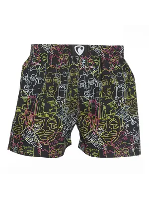Pánské trenky všitá guma EXCLUSIVE ALI - Pánské trenky s všitou gumou REPRE4SC EXCLUSIVE ALI FACES - R7M-BOX-0633S - S