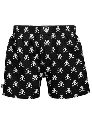 Pánské trenky všitá guma EXCLUSIVE ALI - Pánské trenky s všitou gumou REPRE4SC EXCLUSIVE ALI BONES - R8M-BOX-0602S - S
