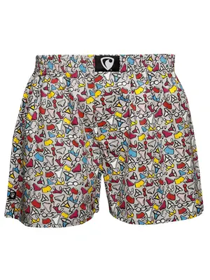 men's boxershorts with woven label EXCLUSIVE ALI - Men's boxer shorts REPRE4SC EXCLUSIVE ALI BED ROMANCE - R8M-BOX-0606S - S