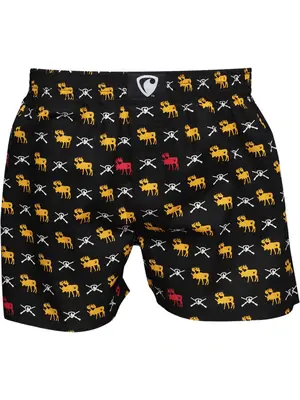 men's boxershorts with woven label EXCLUSIVE ALI - Men's boxer shorts REPRE4SC EXCLUSIVE ALI DEER HUNTER - R8M-BOX-0616S - S