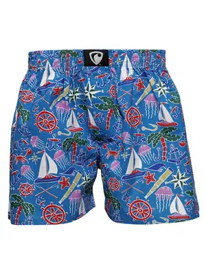 Pánské trenky všitá guma EXCLUSIVE ALI - Pánské trenky s všitou gumou REPRE4SC EXCLUSIVE ALI MARITIME - R8M-BOX-0618S - S
