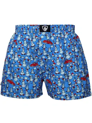 Pánské trenky všitá guma EXCLUSIVE ALI - Pánské trenky s všitou gumou REPRE4SC EXCLUSIVE ALI SNOW BALLS - R8M-BOX-0620S - S