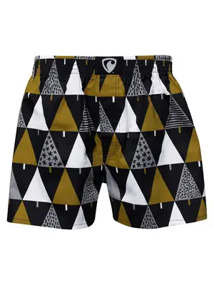 Pánské trenky všitá guma EXCLUSIVE ALI - Pánské trenky s všitou gumou REPRE4SC EXCLUSIVE ALI BRONZE TREES - R9M-BOX-0616S - S