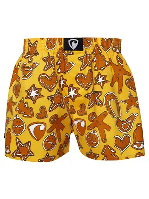 Pánské trenky všitá guma EXCLUSIVE ALI - Pánské trenky s všitou gumou REPRE4SC EXCLUSIVE ALI GINGERBREADS - R9M-BOX-0621S - S