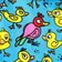 HERREN boxershorts mit eingenähtem Gummizug EXCLUSIVE ALI - Boxershorts für Männer REPRE4SC EXCLUSIVE ALI HAPPY DUCKS - R1M-BOX-0650S - S
