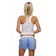 Dámské trenky - Boxershorts für Frauen REPRE4SC BLUE POPPIES - R7W-BOX-0151M - M