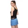 Dámské trenky vytkávaná guma GIGI - Dámské trenky s vytkávanou gumou REPRE4SC SOLID BLUE - R8W-BOX-0125S - S