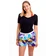 Ladies boxershorts with elastic waistband GIGI - Women's boxer shorts Repre GIGI ZIG ZAG - R3W-BOX-0711S - S