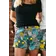 Ladies boxershorts with woven label BELLA - Women's boxer shorts Repre BELLA OWLS COOL - R3W-BOX-0617S - S
